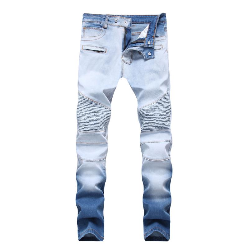 2020 New Dropshipping Biker Jeans Men High Stretch Cargo Denim Jeans With Zippers Pleated Slim Men's Casual Pants Trousers, Sky blue
2020 New Dropshipping Biker Jeans Men High Stretch Cargo Denim Jeans With Zippers Pleated Slim Men's Casual Pants Trousers, Sky blue