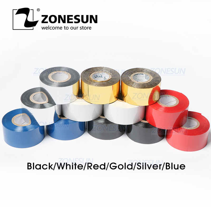 ZONESUN Thermal ribbon of ribbon printing machine, 30*100m, date printing for plastic and paper(5roll/lot
ZONESUN Thermal ribbon of ribbon printing machine, 30*100m, date printing for plastic and paper(5roll/lot