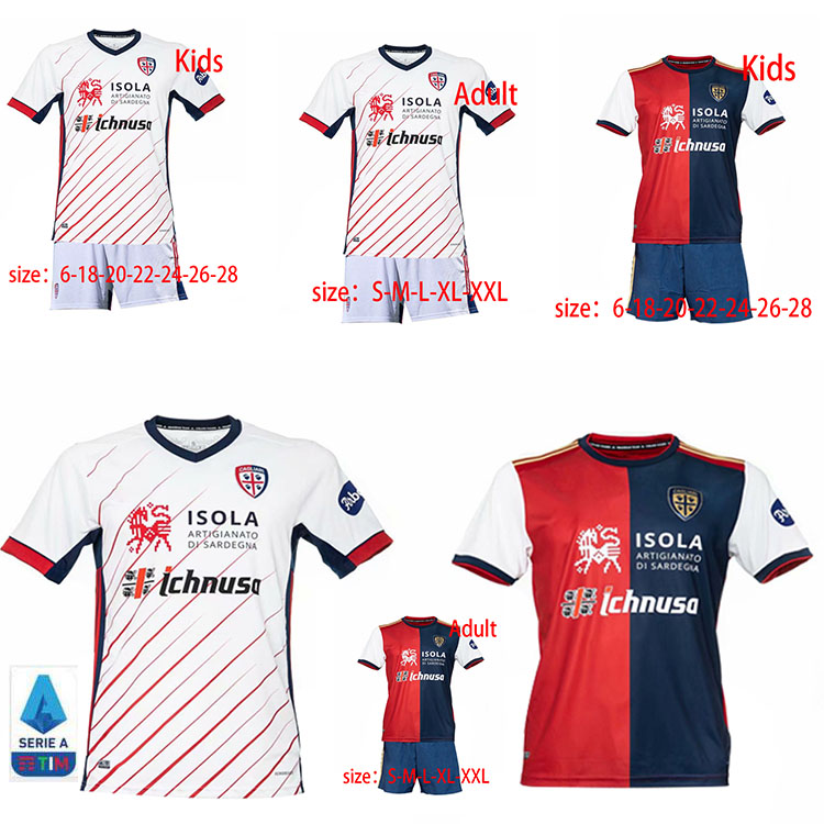 Cagliari Calcio soccer jerseys Centenary Kit JOAO PEDRO NAINGGOLAN 2020 2021 maglie da anniversary men+kids kit football shirts, White
Cagliari Calcio soccer jerseys Centenary Kit JOAO PEDRO NAINGGOLAN 2020 2021 maglie da anniversary men+kids kit football shirts, White