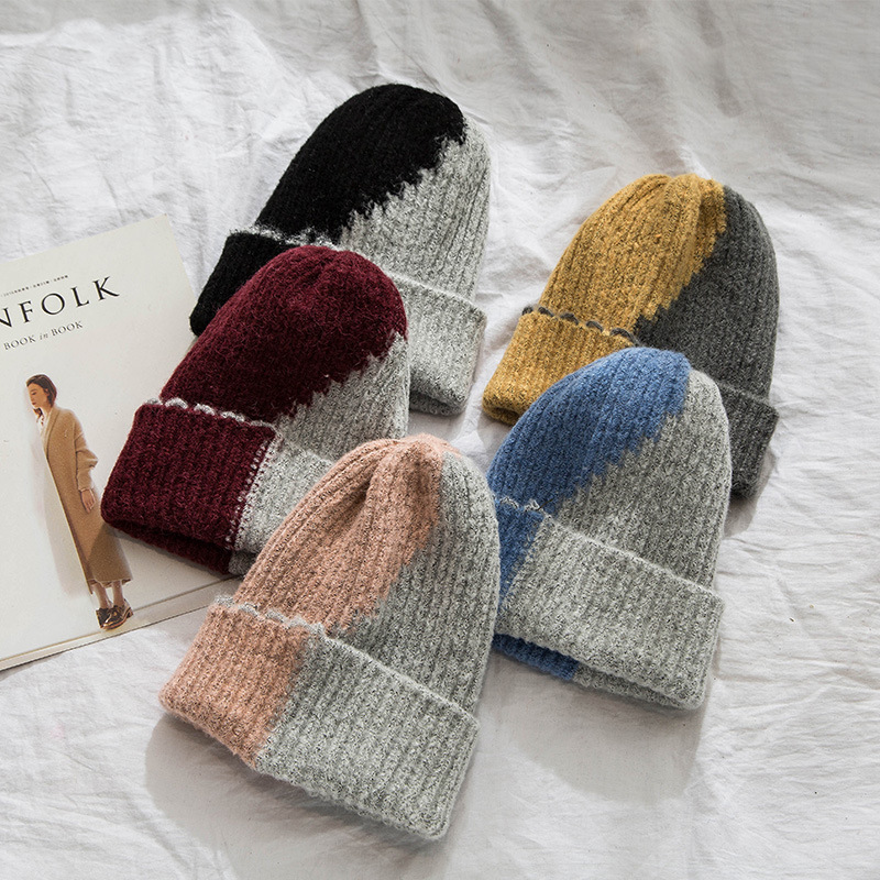 New Knitted Hats For Women Style Twist Beanie Hat Autumn And Winter Female Cap Keep Warm Winter Hat