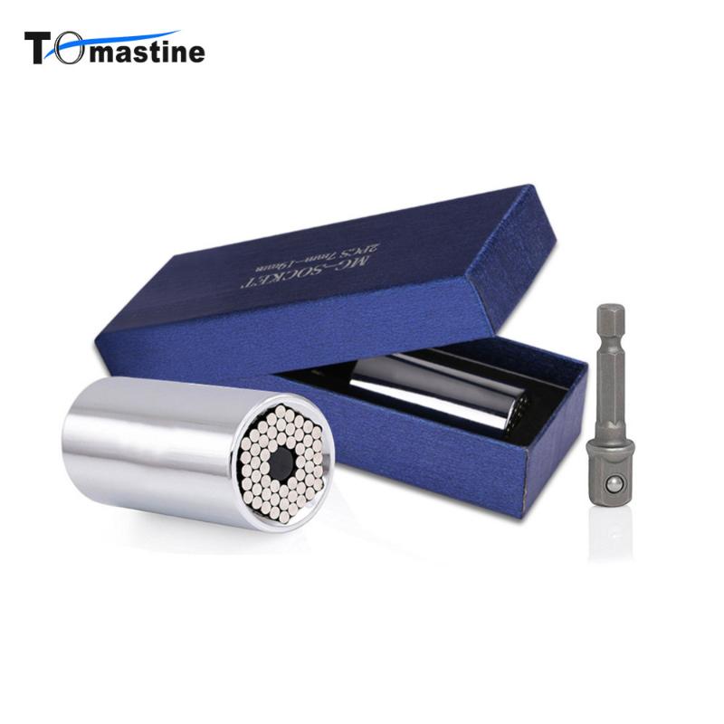 Universal Torque Wrench Head Set Socket Sleeve 7-19mm Power Drill Ratchet Bushing Spanner Key Magic Grip Multi Hand Tools
Universal Torque Wrench Head Set Socket Sleeve 7-19mm Power Drill Ratchet Bushing Spanner Key Magic Grip Multi Hand Tools