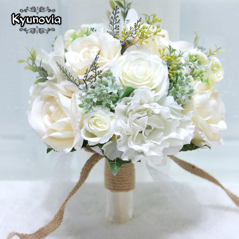 Kyunovia Natural Bouquet Ramos De Novia Wedding Flowers Peony Silk Eco Flowers Bridesmaid Bouquets Ivory Wedding Bouquet D152, Picture b
Kyunovia Natural Bouquet Ramos De Novia Wedding Flowers Peony Silk Eco Flowers Bridesmaid Bouquets Ivory Wedding Bouquet D152, Picture b