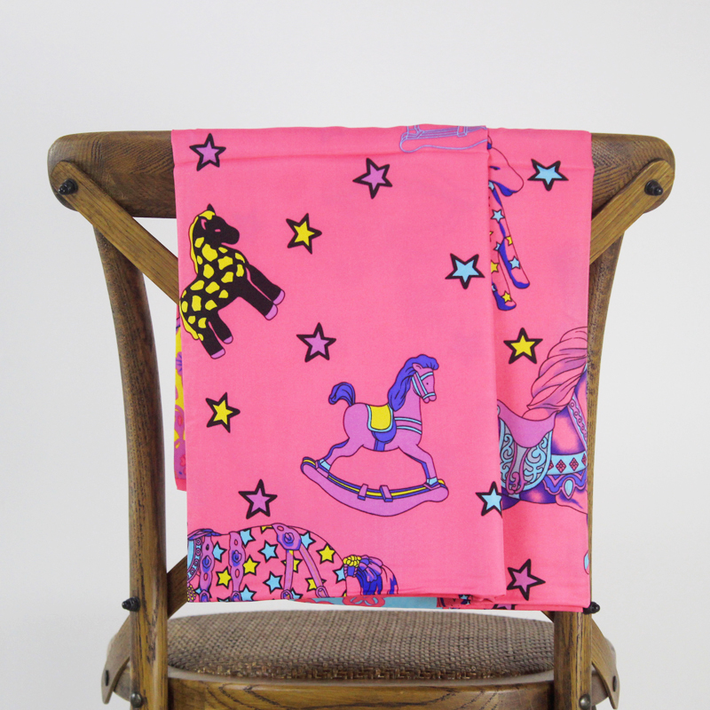 Hair Scarf Wrap Head Scarf 130 Sauqre Silk Scarf Top Carousel Horse Print Bandana Vintage Neck Foulard Femme Headwrap Versatile Accessory