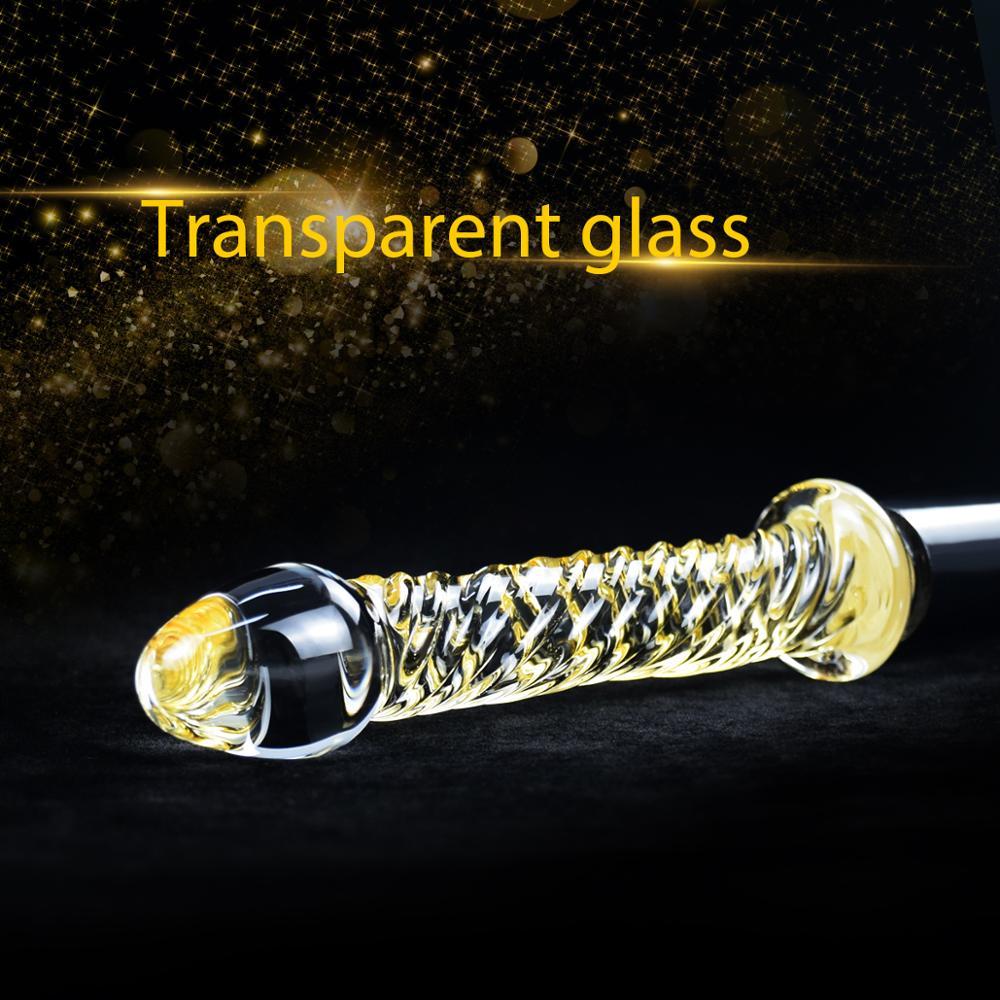 Glass Dildo Crystal Dildo For Sex Machine,Machine Gun Adapter Sex Toy 3XLR Port Glass Material Anal Beads iKenmu Sex Shop Y200422
