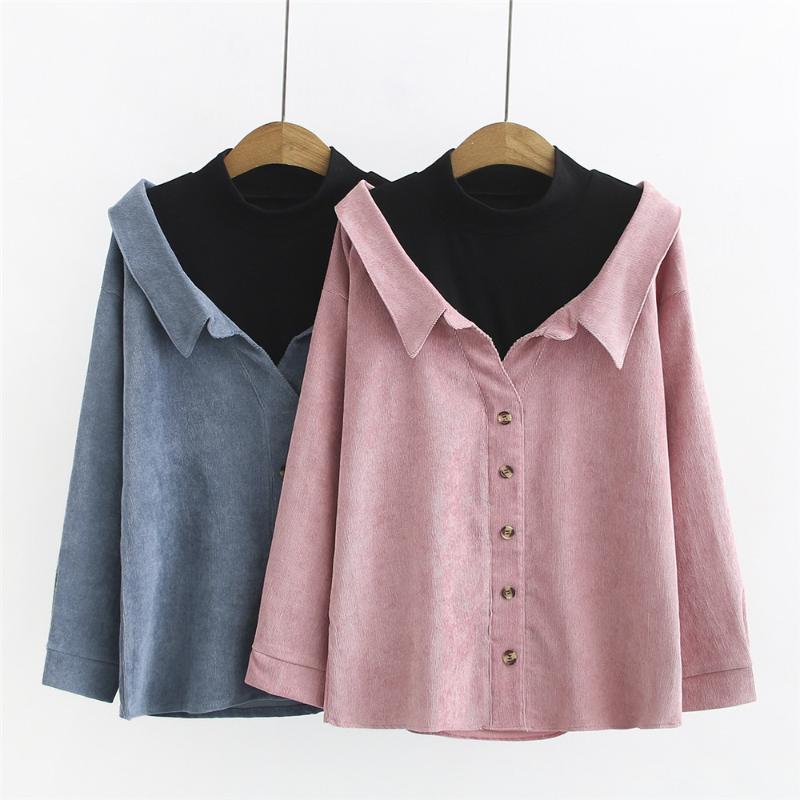 Oversize Women Long Sleeve Shirt Patchwork Button Blouse Tops Elegant Sweatshirt Plus Size Solid Pullover Tops Plus Size, Pink
Oversize Women Long Sleeve Shirt Patchwork Button Blouse Tops Elegant Sweatshirt Plus Size Solid Pullover Tops Plus Size, Pink