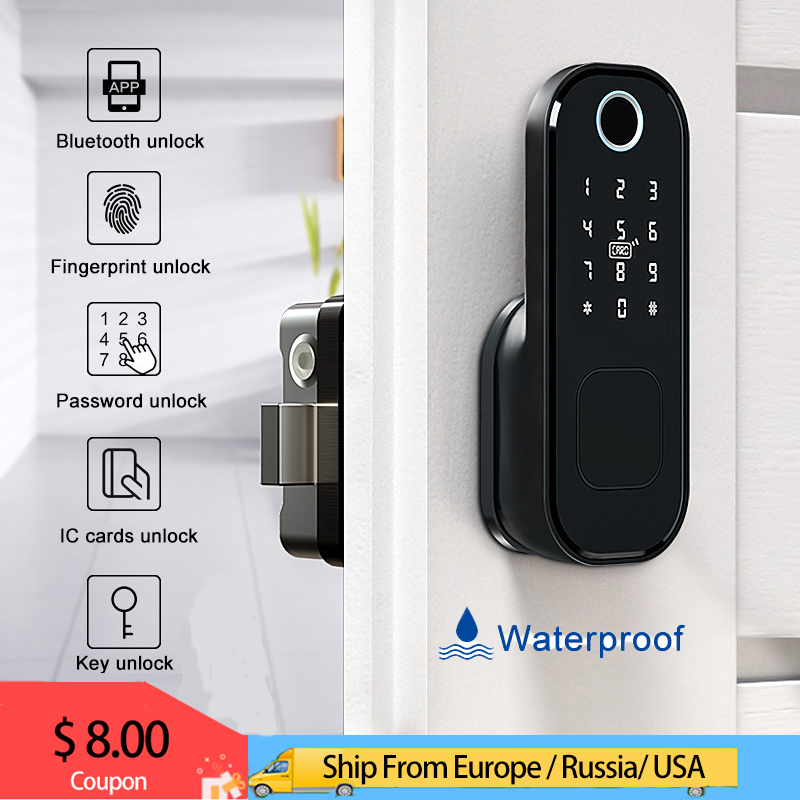 Waterproof Smart Fingerprint door lock outdoor lock Smart door IC-Card Electronic Password Fechadura home Security
Waterproof Smart Fingerprint door lock outdoor lock Smart door IC-Card Electronic Password Fechadura home Security