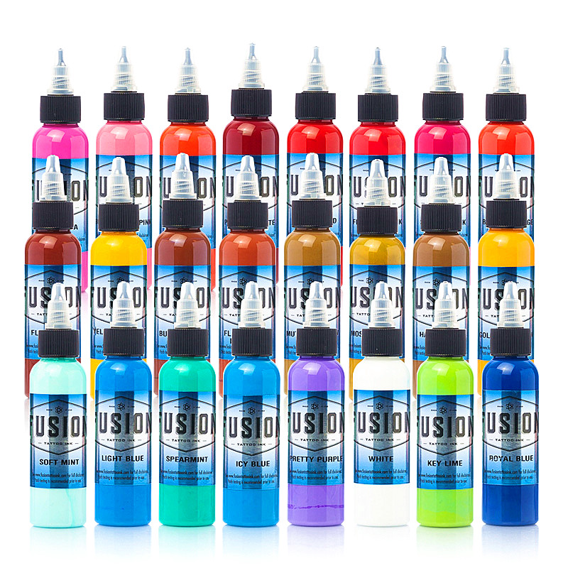 New Fusion 16 Color Tattoo Ink Set Pigment Permanent Tattoo Ink Tattoo Supplies 30ml Set
New Fusion 16 Color Tattoo Ink Set Pigment Permanent Tattoo Ink Tattoo Supplies 30ml Set