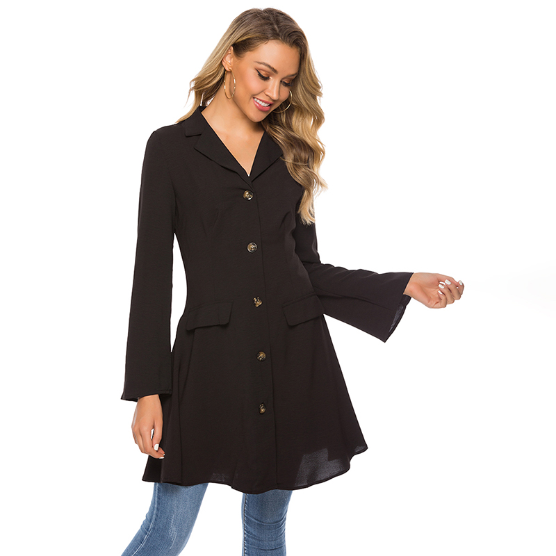 Solid Color Turn Down Collar A Line Single Breasted Outerwear Female Spring Autumn Women Trench V Neck Flare Sleeve Coats, Pink
Solid Color Turn Down Collar A Line Single Breasted Outerwear Female Spring Autumn Women Trench V Neck Flare Sleeve Coats, Pink