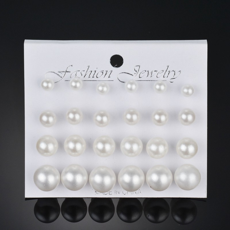 LETAPI 12 pairs/set Simulated Pearl Earrings For Women Jewelry Bijoux Brincos Pendientes Mujer Fashion Stud Earrings
LETAPI 12 pairs/set Simulated Pearl Earrings For Women Jewelry Bijoux Brincos Pendientes Mujer Fashion Stud Earrings