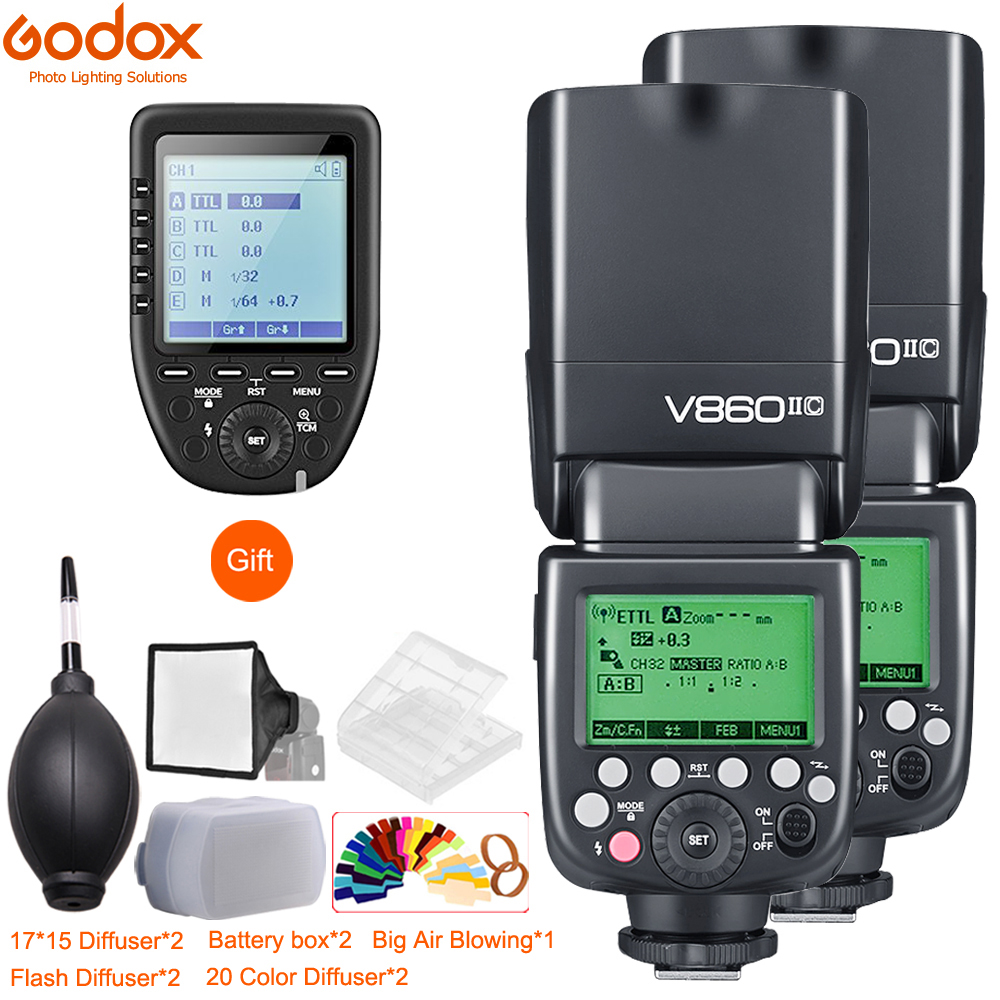 2pcs Godox V860II GN60 HSS 1/8000sL Li-ion Battery Flash Speedlite + Xpro Transmitter for Fuji
2pcs Godox V860II GN60 HSS 1/8000sL Li-ion Battery Flash Speedlite + Xpro Transmitter for Fuji