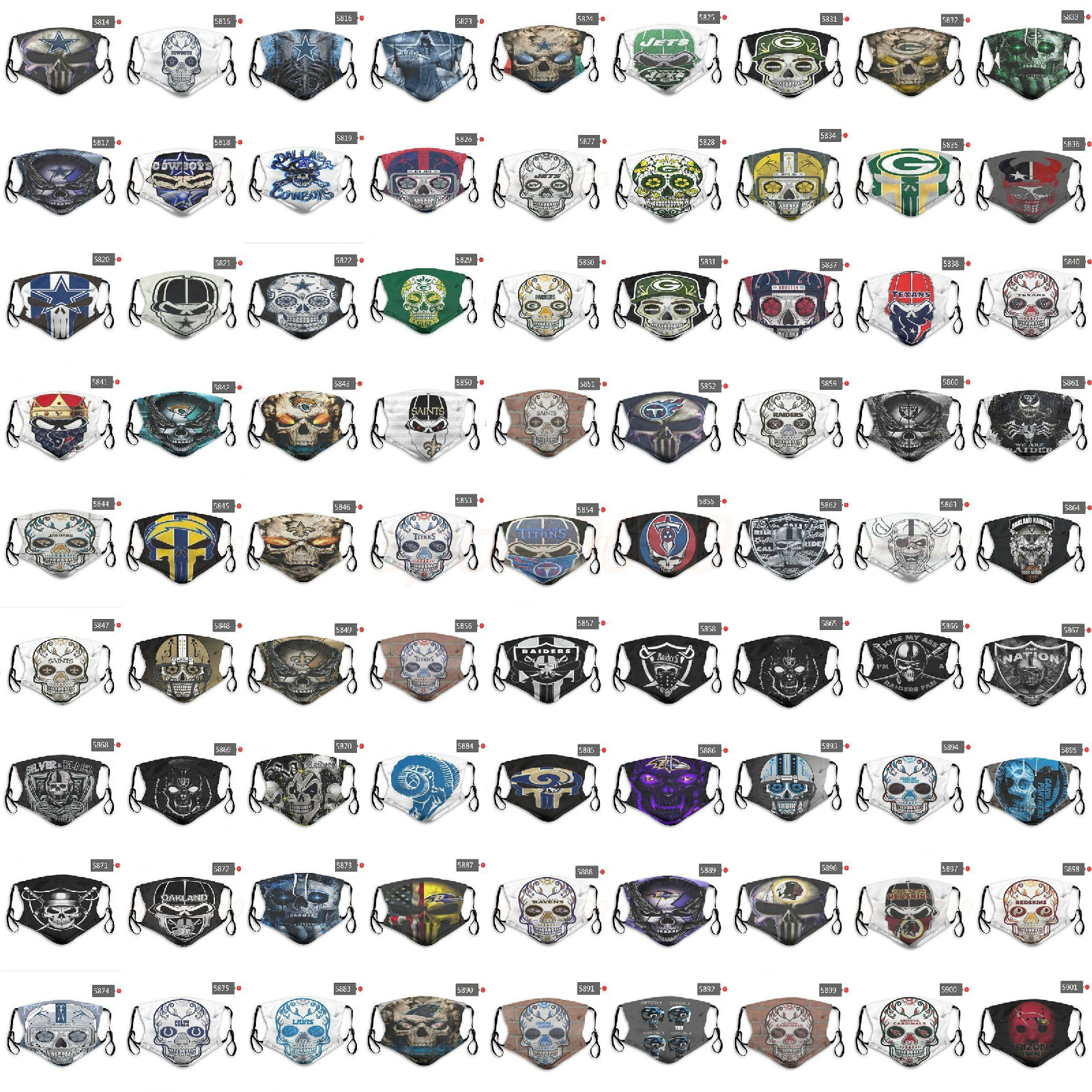 2020 New Luxury Designer Dustproof Protective Face Masks Men and Women Pure Cotton Personality Mask Rugby Team Skull Reusable Mask PM2.5
2020 New Luxury Designer Dustproof Protective Face Masks Men and Women Pure Cotton Personality Mask Rugby Team Skull Reusable Mask PM2.5