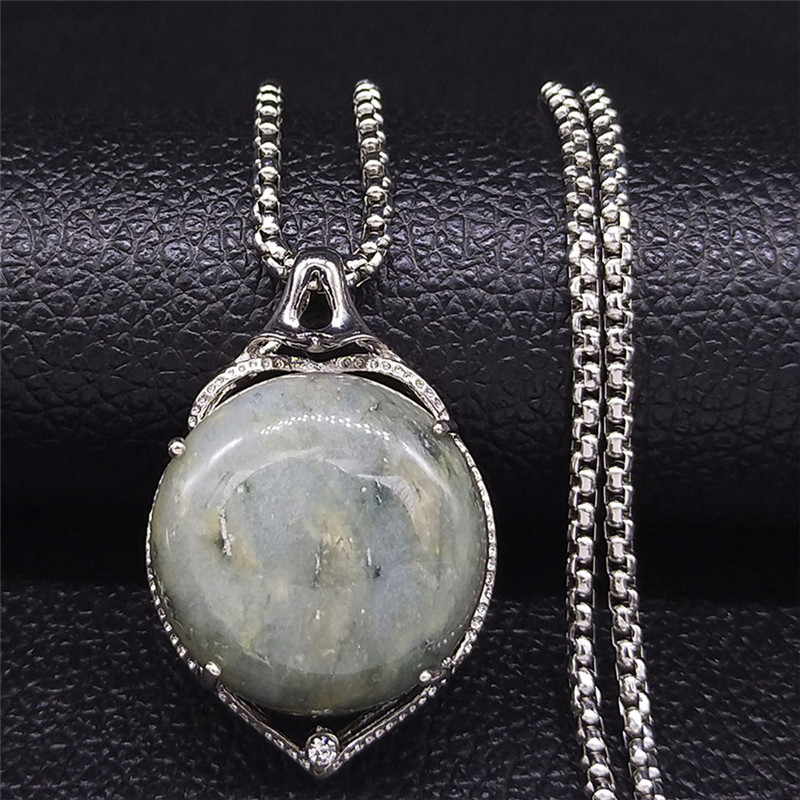 2020 Flower Stainless Steel Natural Stone Necklaces for Women Silver Color Necklace Chain Jewelry collier femme N4522S04
2020 Flower Stainless Steel Natural Stone Necklaces for Women Silver Color Necklace Chain Jewelry collier femme N4522S04