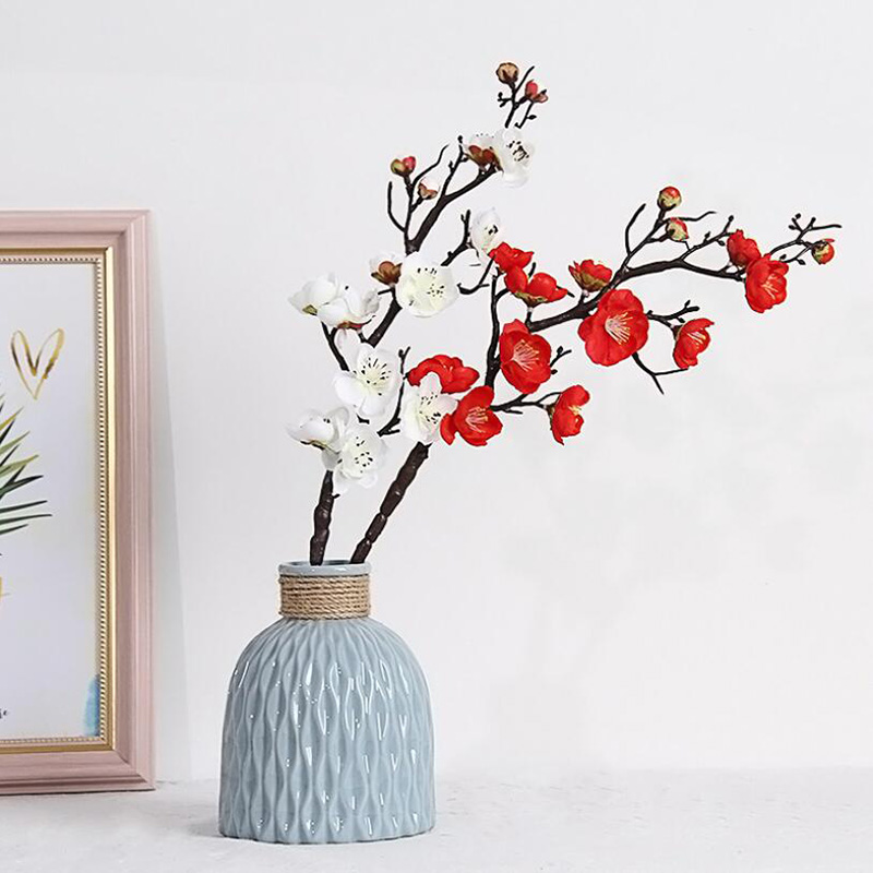 Plum Cherry Blossoms Artificial Silk Flowers Flores Sakura Tree Branches Home Table Living Room Decor DIY Wedding Decoration, Rose red b
Plum Cherry Blossoms Artificial Silk Flowers Flores Sakura Tree Branches Home Table Living Room Decor DIY Wedding Decoration, Rose red b