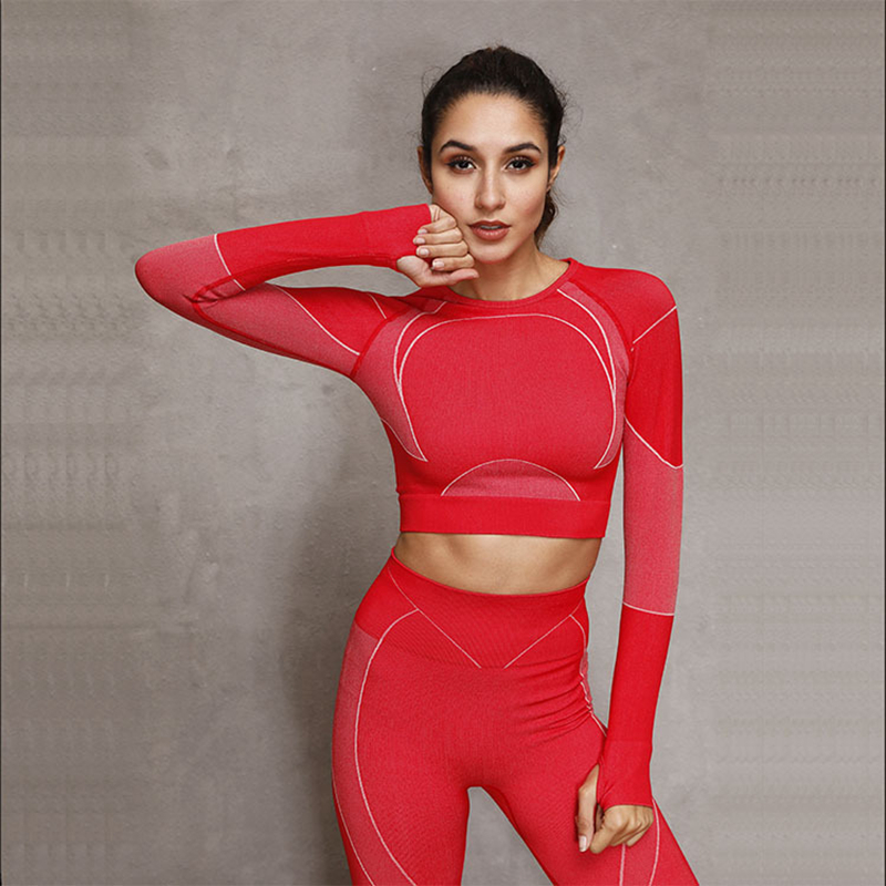YFGWSP Long Sleeve Sports Top Women 2020 Seamless Yoga Workout Gym Top Women Quick Dry Sport Shirt Winter Red Blue Black
YFGWSP Long Sleeve Sports Top Women 2020 Seamless Yoga Workout Gym Top Women Quick Dry Sport Shirt Winter Red Blue Black