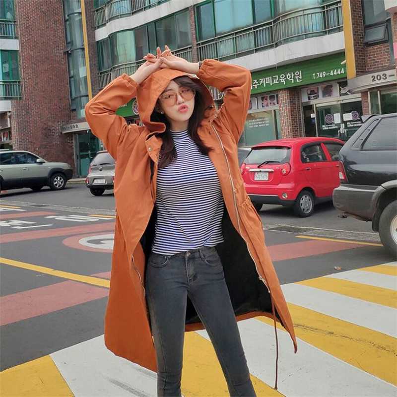 Korean style Autumn Long Sleeve Jacket Women Hooded 100%cotton Coat Female Jacket Women' Windbreaker Plus Size Woman Jackets, Black
Korean style Autumn Long Sleeve Jacket Women Hooded 100%cotton Coat Female Jacket Women' Windbreaker Plus Size Woman Jackets, Black