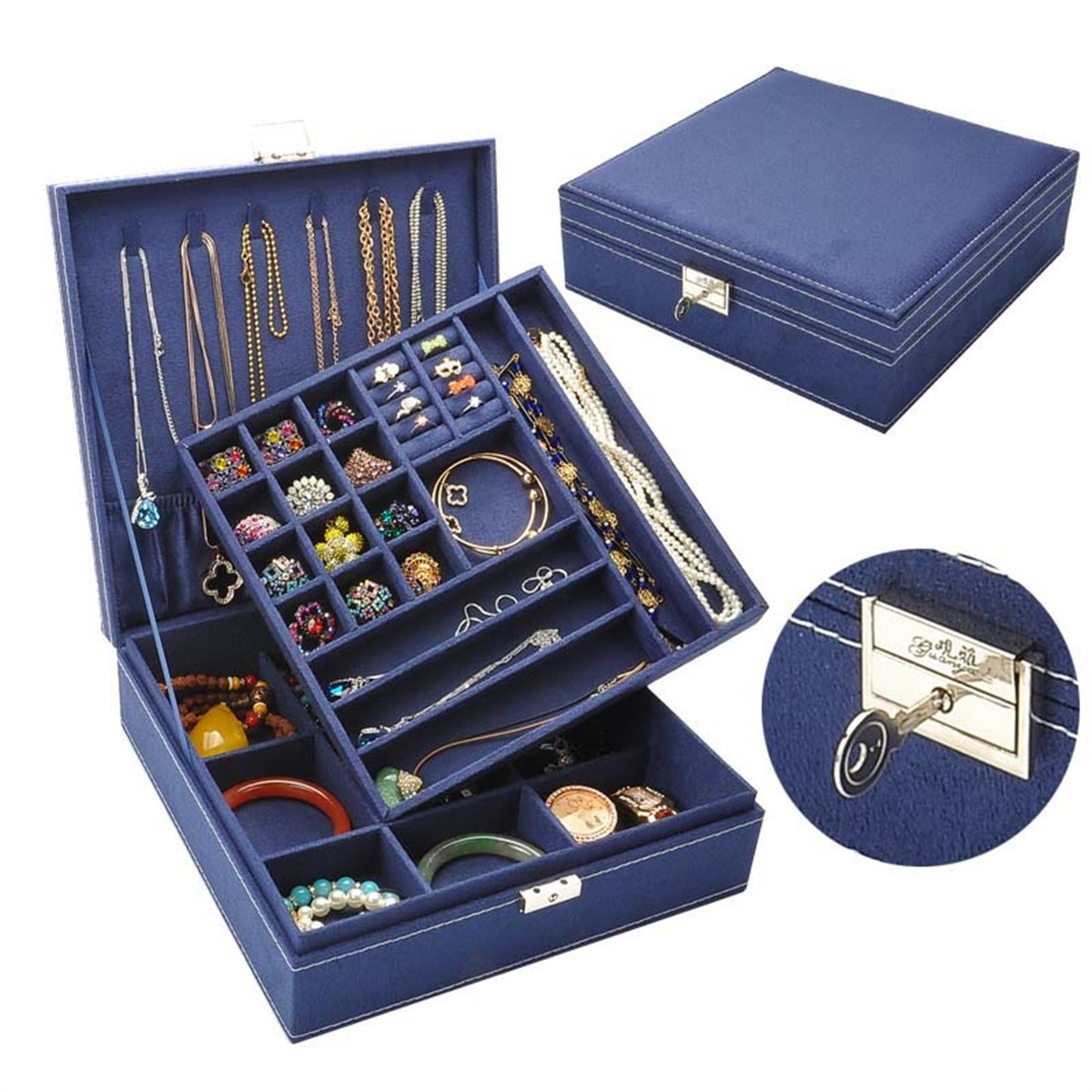 2019 Casket For Decoration Velvet Wooden Jewellery Box Display Storage Organizer Big Capacity Packaging Earrings Organizer Boxes T200808
2019 Casket For Decoration Velvet Wooden Jewellery Box Display Storage Organizer Big Capacity Packaging Earrings Organizer Boxes T200808