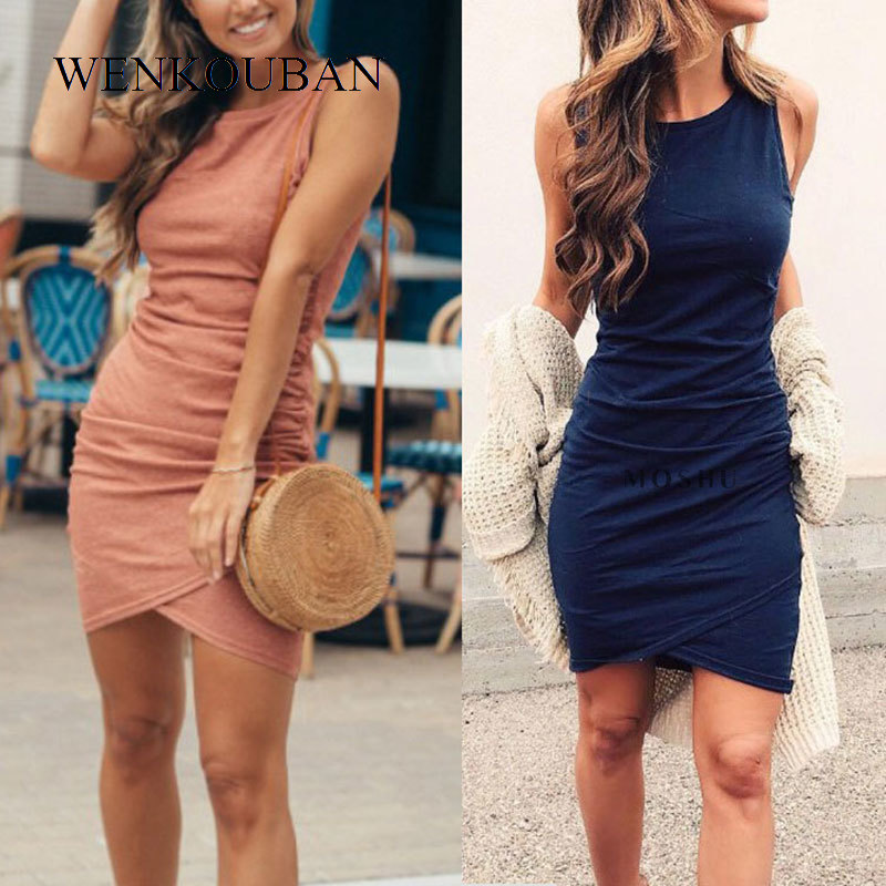 Casual Dresses Summer Sundress Women Sleeveless Sexy Dress Ladies Mini Bodycon Vestido Party Robe Femme 2021, Rose
Casual Dresses Summer Sundress Women Sleeveless Sexy Dress Ladies Mini Bodycon Vestido Party Robe Femme 2021, Rose