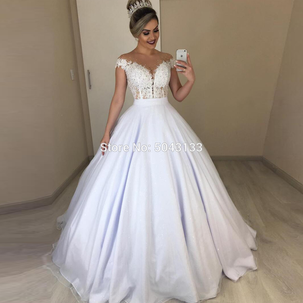 Elegant Two Pieces Wedding Dresses with Beads Sheer O Neck Sexy Illusion Backless Bridal Gowns Lace Appliques Corset Long 2020, White
Elegant Two Pieces Wedding Dresses with Beads Sheer O Neck Sexy Illusion Backless Bridal Gowns Lace Appliques Corset Long 2020, White