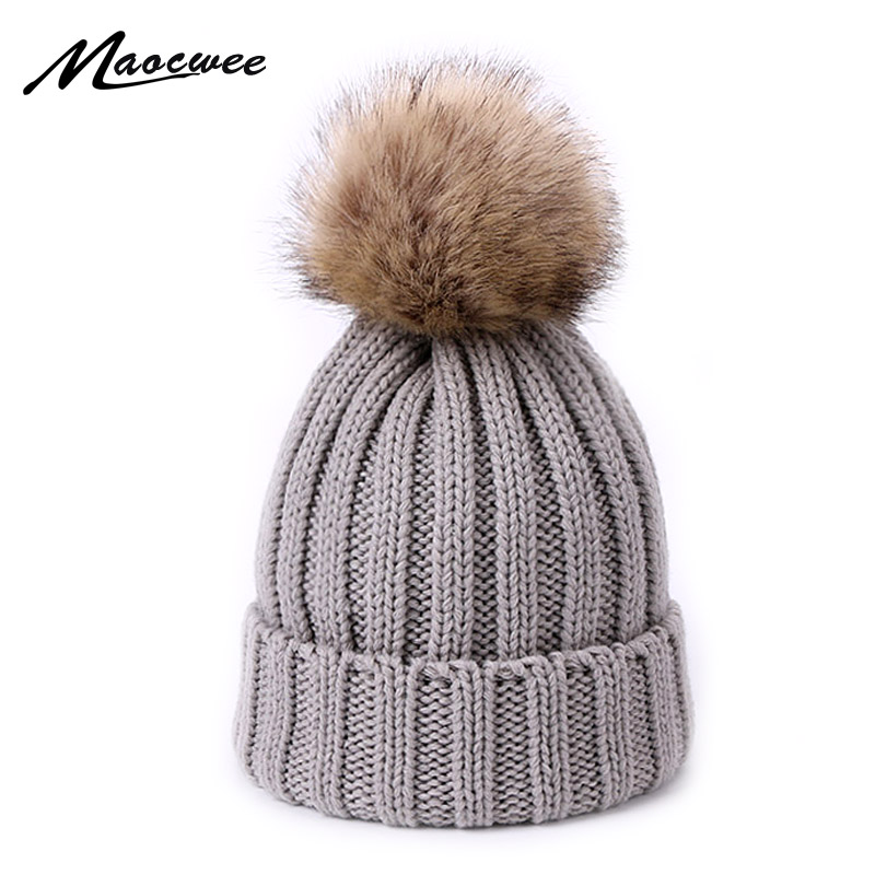 Winter Knitted Beanie Hat With Faux Fur Pompons For Women Children Winter Outdor Crochet Wool Hat Girls and Boys Cap Gorro Bonne
Winter Knitted Beanie Hat With Faux Fur Pompons For Women Children Winter Outdor Crochet Wool Hat Girls and Boys Cap Gorro Bonne