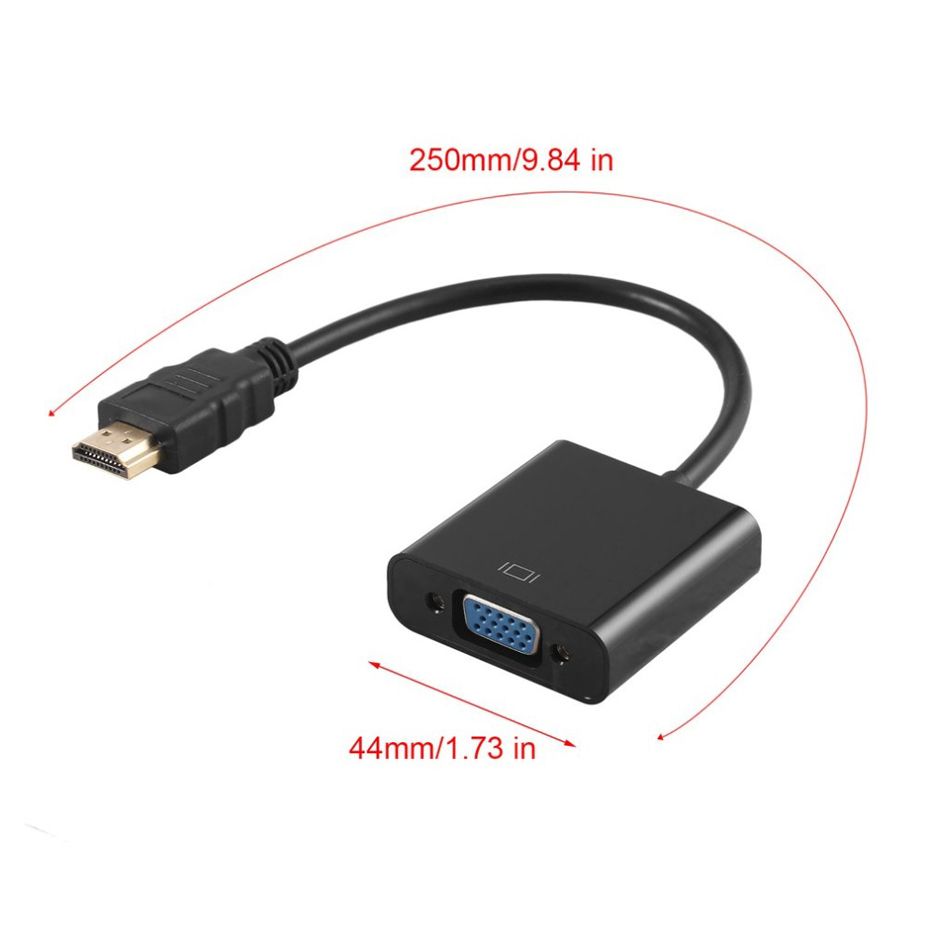 1080P HD to VGA Adapter Digital Analog Converter Cable For Xbox PS4 PC Laptop TV Box to Projector Displayer HDTV