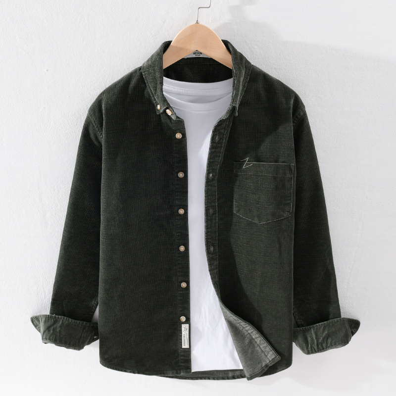 Long-sleeved corduroy cotton men shirt fashion casual shirts for men solid comfortable shirt mens trend camiseta camisa chemise, Khaki
Long-sleeved corduroy cotton men shirt fashion casual shirts for men solid comfortable shirt mens trend camiseta camisa chemise, Khaki