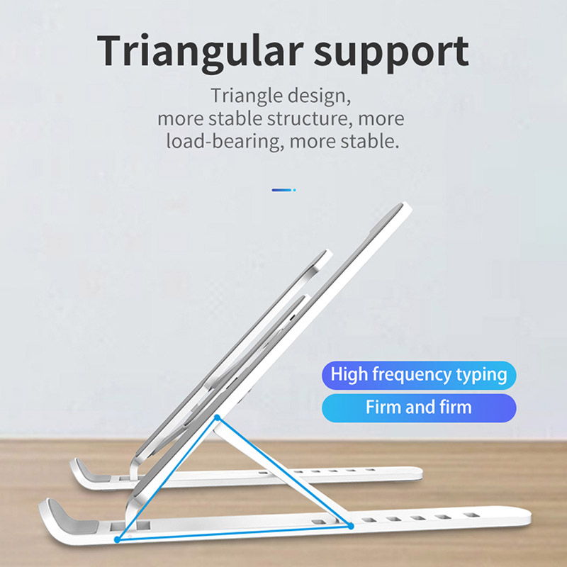 Aluminum Alloy Laptop Holder Folding Notebook Holder For macbook Lenovo HP Adjustable Height Computer Cooling Bracket