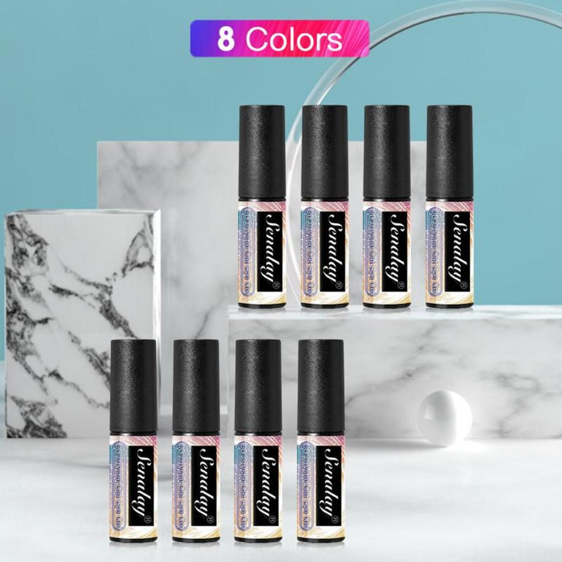 Nail Art Design Crack Gel Polish Set All For Manicure Semi Permanent Top Coat UV LED Gel Soak Off Nail Art Polish, 8 colors
Nail Art Design Crack Gel Polish Set All For Manicure Semi Permanent Top Coat UV LED Gel Soak Off Nail Art Polish, 8 colors