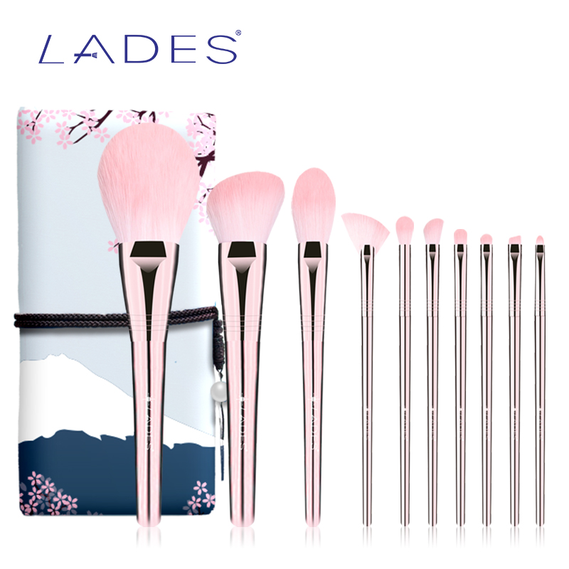 LADES 10PCS Makeup Brushes Set Professional Powder Blusher Make Up Brush Fan Highlighter Eyeshadow Eyebrow Lip Beauty Tools
LADES 10PCS Makeup Brushes Set Professional Powder Blusher Make Up Brush Fan Highlighter Eyeshadow Eyebrow Lip Beauty Tools