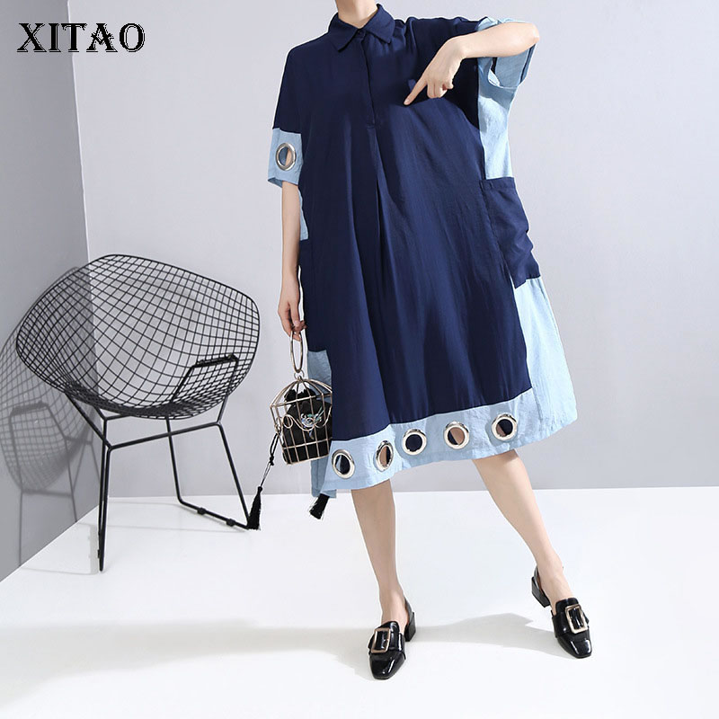 XITAO Cross Border Dress Pole Pleated Goddess Fan Casual Style 2020 Summer Single Breast Small Fresh Casual Dress ZLL5283, Blue zll5283
XITAO Cross Border Dress Pole Pleated Goddess Fan Casual Style 2020 Summer Single Breast Small Fresh Casual Dress ZLL5283, Blue zll5283