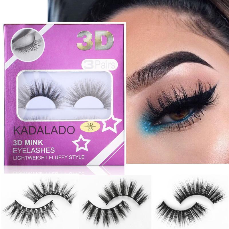 KADALADO 3 pcs/Box Faux 3D Mink Eyelashes Eye Lashes Natural Long Thick False Eyelashes Fake Lashes Makeup Extension
KADALADO 3 pcs/Box Faux 3D Mink Eyelashes Eye Lashes Natural Long Thick False Eyelashes Fake Lashes Makeup Extension