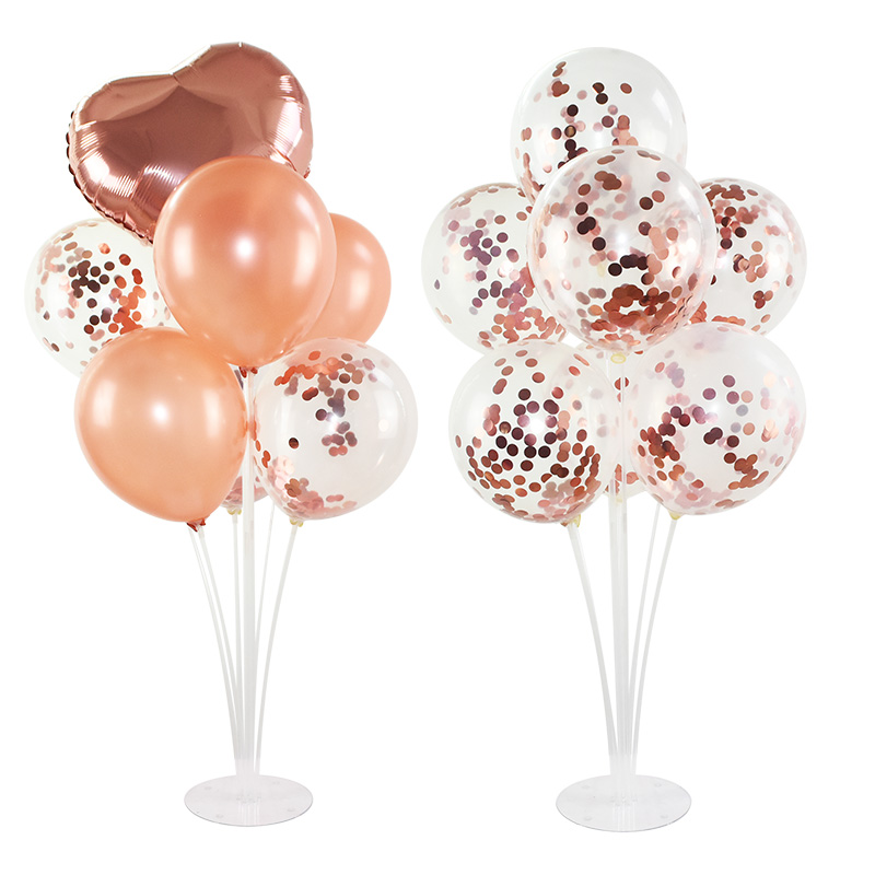 70cm DIY Balloon Stand 7 Tubes Balloon Holder Column for Birthday Party Decoration Kids Favors Wedding Balloons Backdrop Arch 8