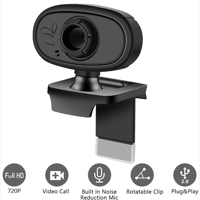 720P Webcam With Digital Mic 8MP Optical Lens USB2.0 + 3.5mm Drive-Free Computer Web Camera Cam Clip-On Webcam
720P Webcam With Digital Mic 8MP Optical Lens USB2.0 + 3.5mm Drive-Free Computer Web Camera Cam Clip-On Webcam