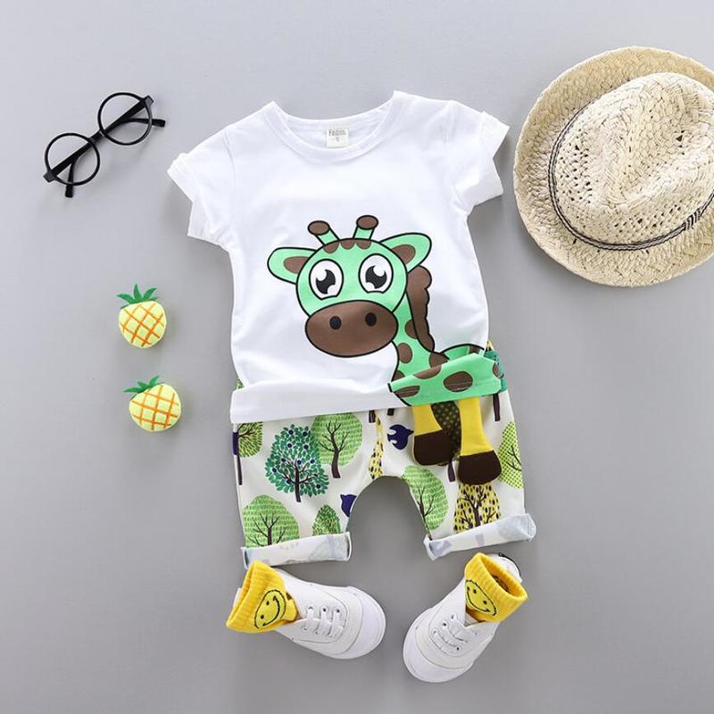 NEW Summer Children Baby Cotton Clothes Cartoon Giraffe T-Shirt Shorts 2pcs/Sets Child Toddler Boys Girls Clothing Tracksuits, As picture
NEW Summer Children Baby Cotton Clothes Cartoon Giraffe T-Shirt Shorts 2pcs/Sets Child Toddler Boys Girls Clothing Tracksuits, As picture