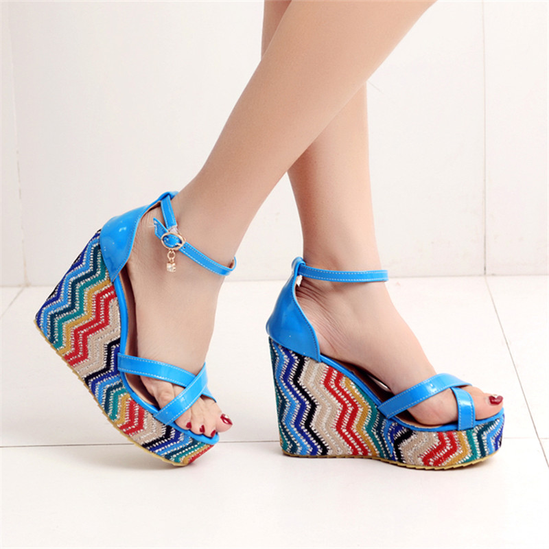 Womens Sweet Wedge Sandals Female Mesh Platform Bohemia High Heels 2020 Summer Fashion Zipper Open Toe Lady Beach Walking Shoes, Blue
Womens Sweet Wedge Sandals Female Mesh Platform Bohemia High Heels 2020 Summer Fashion Zipper Open Toe Lady Beach Walking Shoes, Blue