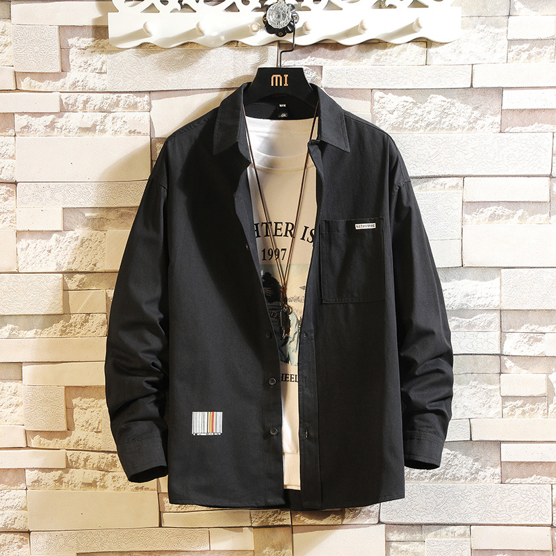 HIP HOP Streetwear Casual Black White Shirt For Men's Long Sleeve 2020 Spring Autumn Korea OverSize Clothes, Ch09 e
HIP HOP Streetwear Casual Black White Shirt For Men's Long Sleeve 2020 Spring Autumn Korea OverSize Clothes, Ch09 e