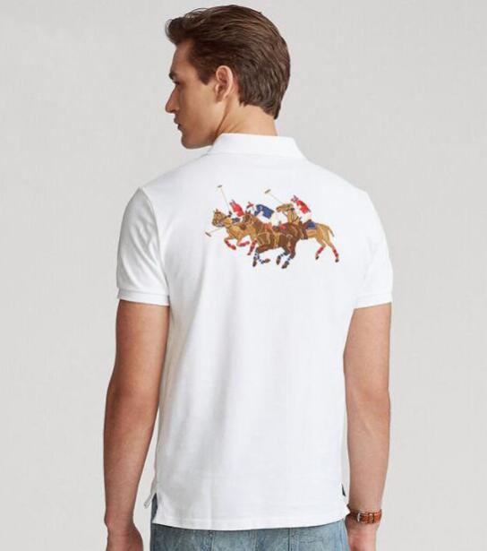 American Style Men Solid Polo Shirts Big Horse Print Fashion Classic Polos 100% Cotton Tees T-Shirt Tops White Black Navy Blue
American Style Men Solid Polo Shirts Big Horse Print Fashion Classic Polos 100% Cotton Tees T-Shirt Tops White Black Navy Blue