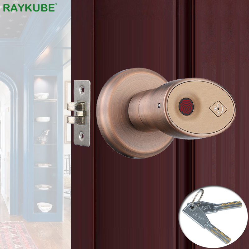 RAYKUBE Biometric Fingerprint Door Lock Knob Smart Keyless Deadbolt Lock Home Office Door Keyed Zinc Alloy R-S178
RAYKUBE Biometric Fingerprint Door Lock Knob Smart Keyless Deadbolt Lock Home Office Door Keyed Zinc Alloy R-S178