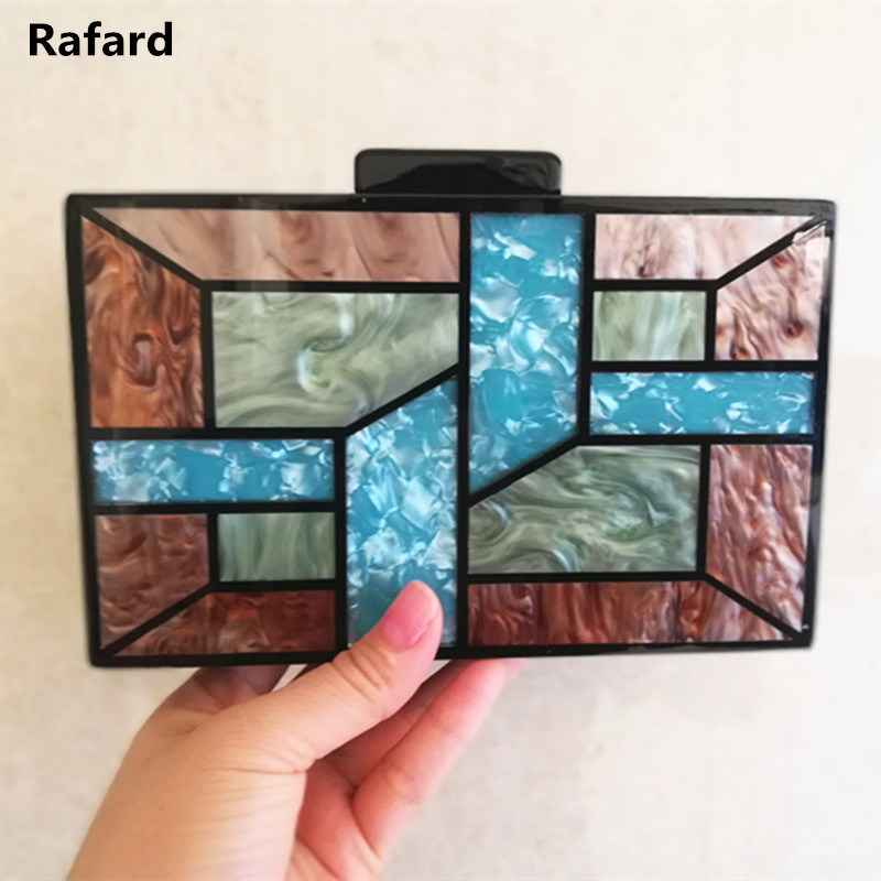 Acrylic Box Clutches Bags Women's Evening Bags Bling Day Clutches Flap Wedding Purse Female Handbag Wallet Purse Lady Party, As picture show 
Acrylic Box Clutches Bags Women's Evening Bags Bling Day Clutches Flap Wedding Purse Female Handbag Wallet Purse Lady Party, As picture show