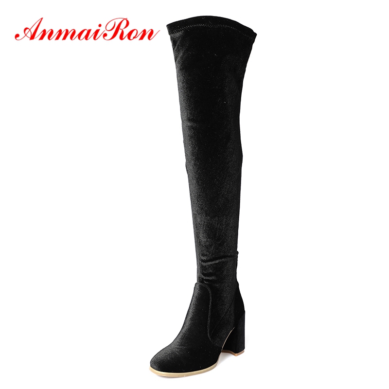 AnmaiRon Square Toe Over-the-Knee Slip-On Botas Mujer Women Boots Winter Boots Size 34-39 ZYL1435, Black
AnmaiRon Square Toe Over-the-Knee Slip-On Botas Mujer Women Boots Winter Boots Size 34-39 ZYL1435, Black