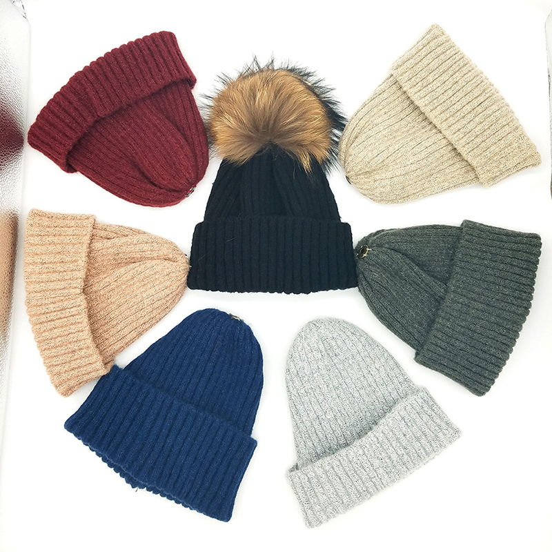 Winter New Wool Knitted Hat Beanies 15cm Big Pompom Real Raccoon fur HairBall Buckle Solid color Wool Cap Knit Hats For Women, Red
Winter New Wool Knitted Hat Beanies 15cm Big Pompom Real Raccoon fur HairBall Buckle Solid color Wool Cap Knit Hats For Women, Red