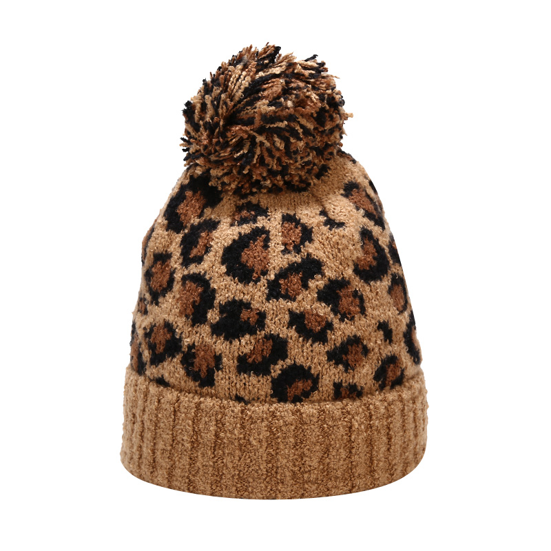 2020 Winter Women Hat Leopard Knitted Faux Pompom Hat Warm Thick Skullies Beanies Ski Bonnet For Femme, White
2020 Winter Women Hat Leopard Knitted Faux Pompom Hat Warm Thick Skullies Beanies Ski Bonnet For Femme, White