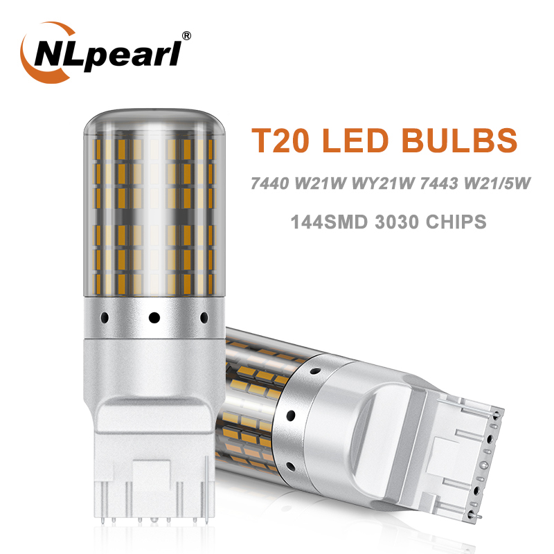 NLpearl 1x Signal Lamp 7440 W21/5W Led Canbus 144SMD T20 W21/5W 7443 W21W Led Car Brake Reversing Lamp Turn Signal Lights 12V, As pic
NLpearl 1x Signal Lamp 7440 W21/5W Led Canbus 144SMD T20 W21/5W 7443 W21W Led Car Brake Reversing Lamp Turn Signal Lights 12V, As pic