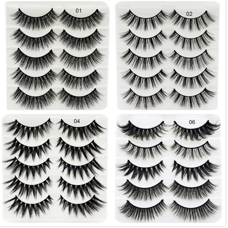5 Pairs 3D Faux Mink Hair False Eyelashes Wispies Long Cross Curl Lashes Handmade Multilayer Lashes Eye Makeup Tools Extension
5 Pairs 3D Faux Mink Hair False Eyelashes Wispies Long Cross Curl Lashes Handmade Multilayer Lashes Eye Makeup Tools Extension