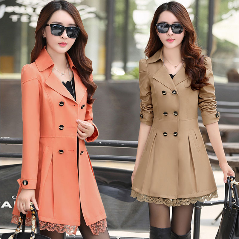 Women Trench Blazer New Autumn Lace Ruffles Lady Long Double Breasted Belted Coats Casaco Feminino Windbreakers ~3XL, Black
Women Trench Blazer New Autumn Lace Ruffles Lady Long Double Breasted Belted Coats Casaco Feminino Windbreakers ~3XL, Black