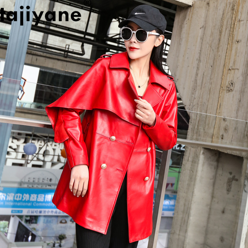 Spring Autumn Real Genuine Leather Jacket Women Clothes 2020 Korean Vintage Sheepskin Coat Windbreaker Chaqueta Mujer ZT3122, Red
Spring Autumn Real Genuine Leather Jacket Women Clothes 2020 Korean Vintage Sheepskin Coat Windbreaker Chaqueta Mujer ZT3122, Red