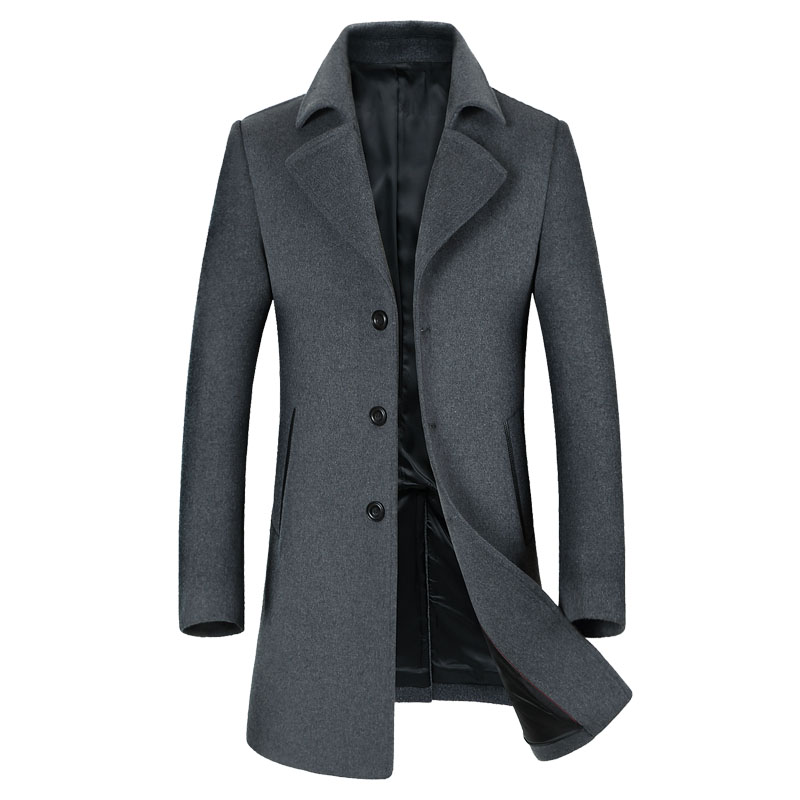 Mens Autumn&Winter Stylish Brand-clothing Long Wool Trench Coat High Quality Silm fit Wool Overcoat Casual Blends For Men, Gray
Mens Autumn&Winter Stylish Brand-clothing Long Wool Trench Coat High Quality Silm fit Wool Overcoat Casual Blends For Men, Gray