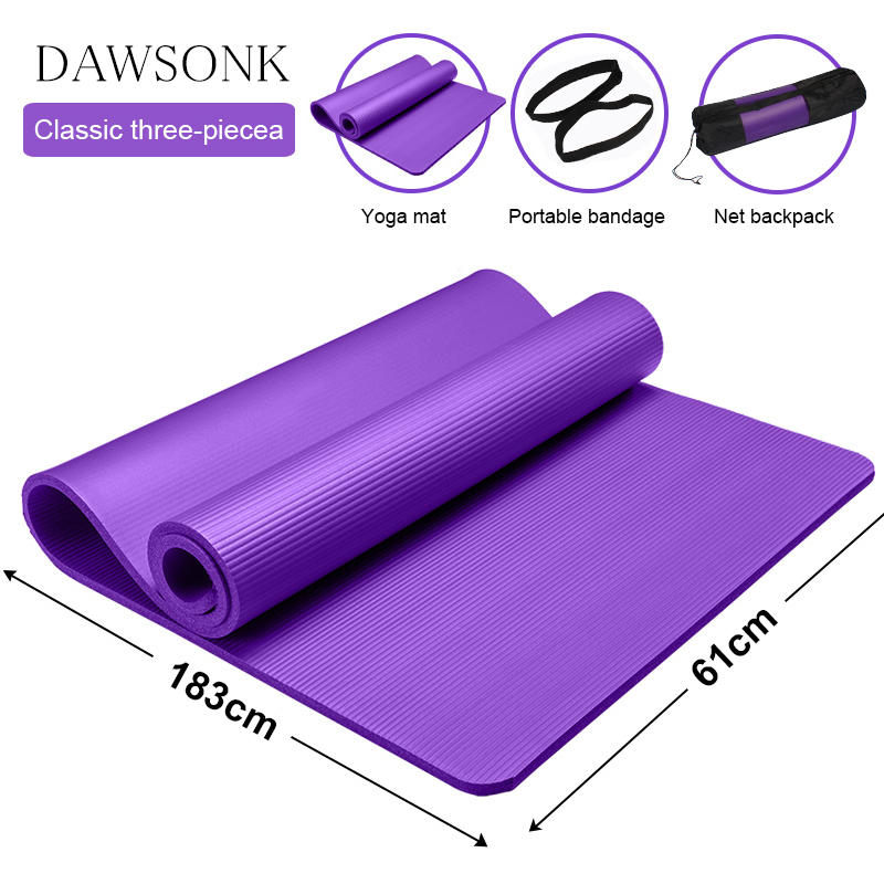 NBR Yoga Mat Three-piece Non-slip Female Male Pilates Beginners Long Fitness Dance Mat Home Fitness 183cm*61cm*1cm, Black
NBR Yoga Mat Three-piece Non-slip Female Male Pilates Beginners Long Fitness Dance Mat Home Fitness 183cm*61cm*1cm, Black