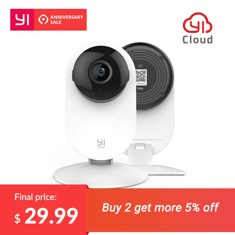 YI Home Camera 1080p Wireless IP Wifi Security Surveillance System Baby Monitor Night Vision Cloud International version (US/EU
YI Home Camera 1080p Wireless IP Wifi Security Surveillance System Baby Monitor Night Vision Cloud International version (US/EU
