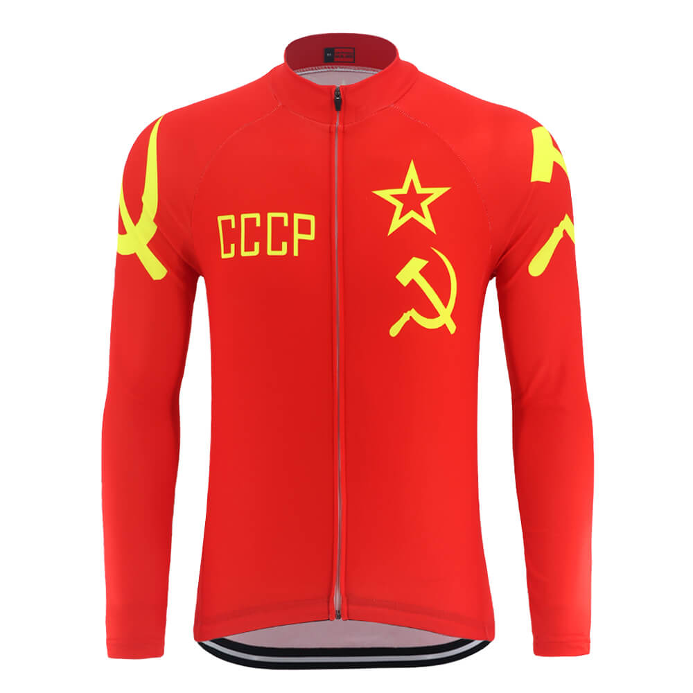 CCCP red autumn winter cycling jersey long sleeve road/mtb bicycle clothing men's thermal fleece & no fleece bike jacket cycling sports wear, Black
CCCP red autumn winter cycling jersey long sleeve road/mtb bicycle clothing men's thermal fleece & no fleece bike jacket cycling sports wear, Black