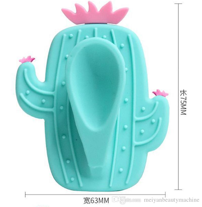 Fashion Cactus Silicone Beauty Massage Washing Pad Facial Exfoliating Blackhead cute Face Brush Tool Soft Deep Cleaning Skin Care